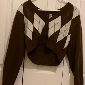 Brown cardigan